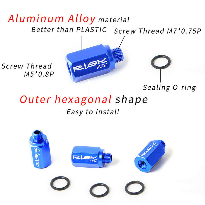RL224 Convert To Road Hydraulic Disc Brake Bicycle Bike Bleed Funnel Adap.l8