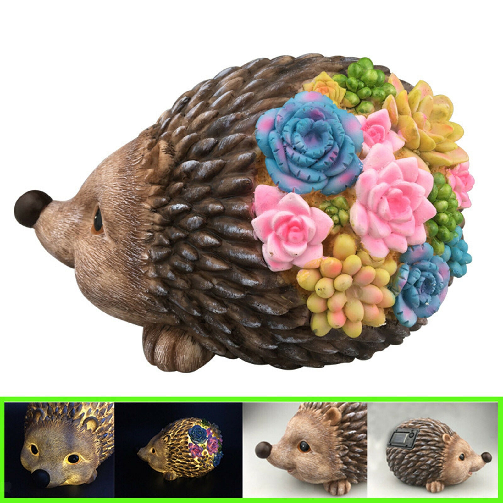 Hedgehog Solar Powered Outdoor Decor LED Garden Light