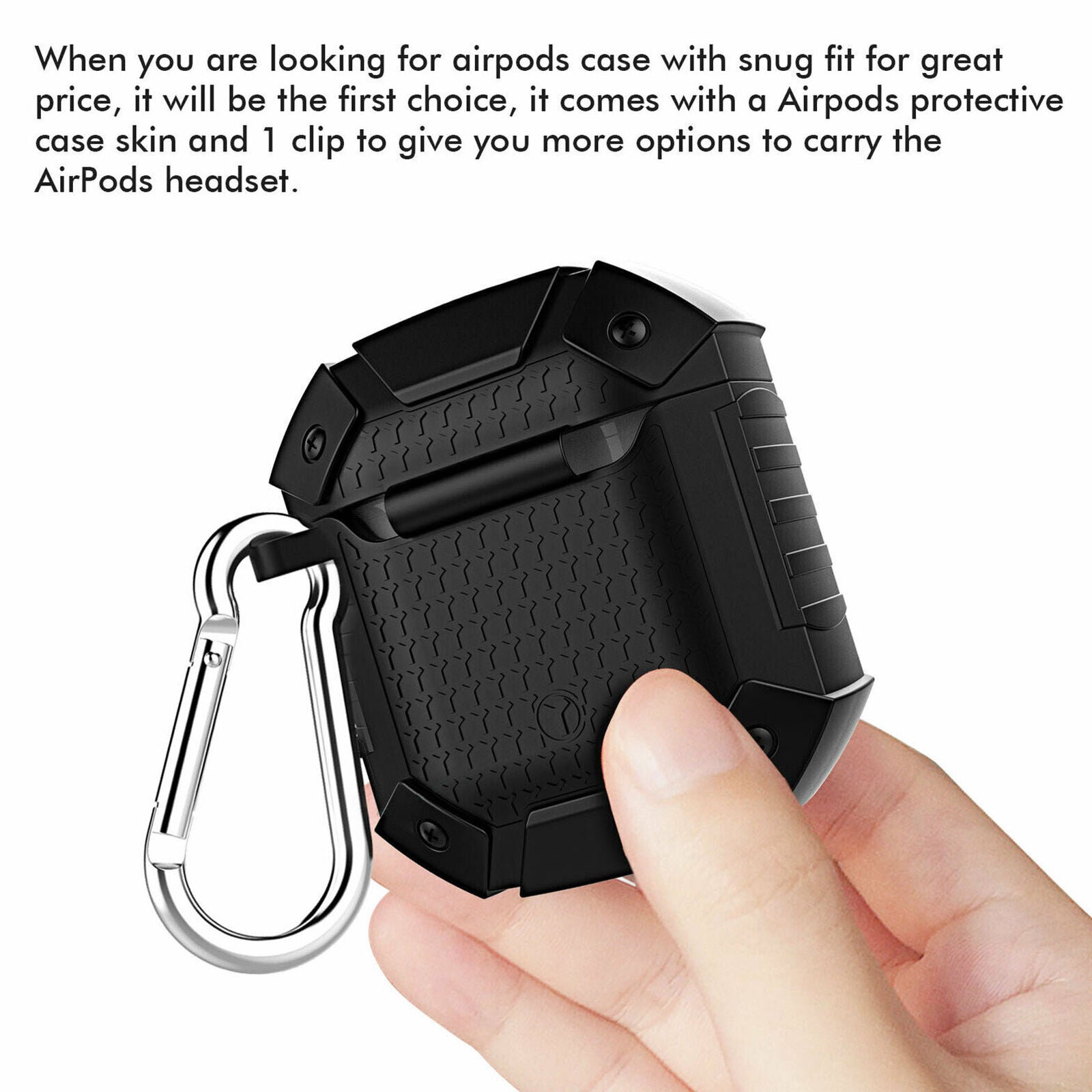 For AirPods 2 2019 Wireless Armor Case Heavy Duty Rugged Earphone Charging Cover