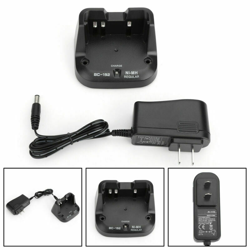 1x BC-192 Charger For Icom F3001 F4001 F4101D IC-V80 ICT70 BC192 BP264   AT2
