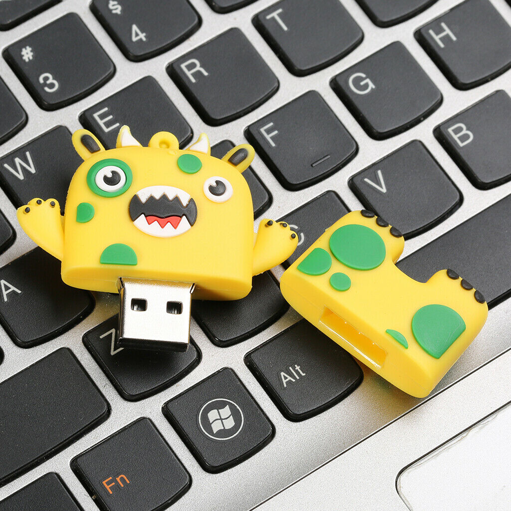 64GB USB 2.0 Flash Drive High Read Speed Memory Storage for Laptop Monster Shape