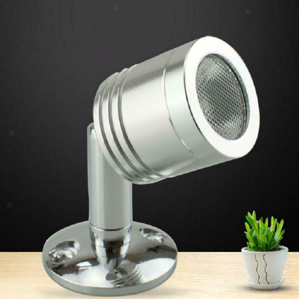 1.5W DC 12V Mini Spotlight Showcase Display Lighting Lamp Warm White 3000K