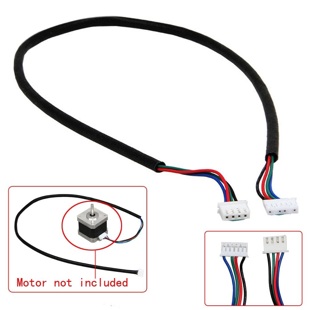 4-wire 100cm Cable For Stepper Motor NEMA17 Shaft For 5mm CNC Tool