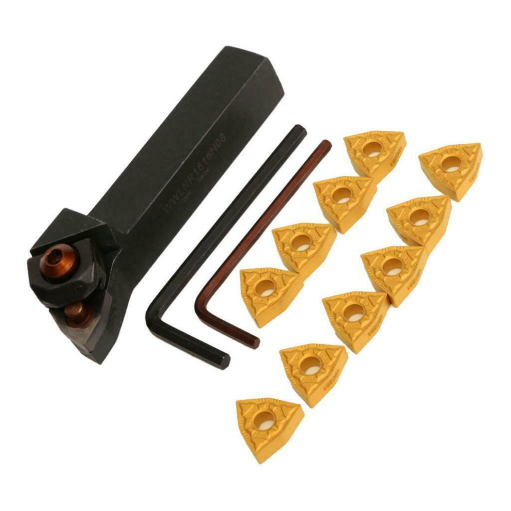 WWLNR1616H08 Lathe Turning Toolholder 100mm + Carbide Inserts 16mm Kit