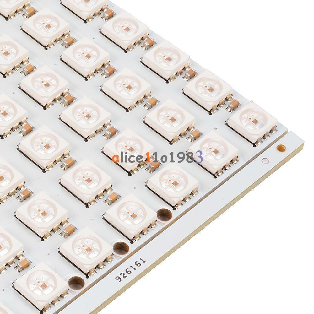 WS2812B 8x8 64-Bit Full Color 5050 RGB LED Lamp Panel Light for Arduino OS857