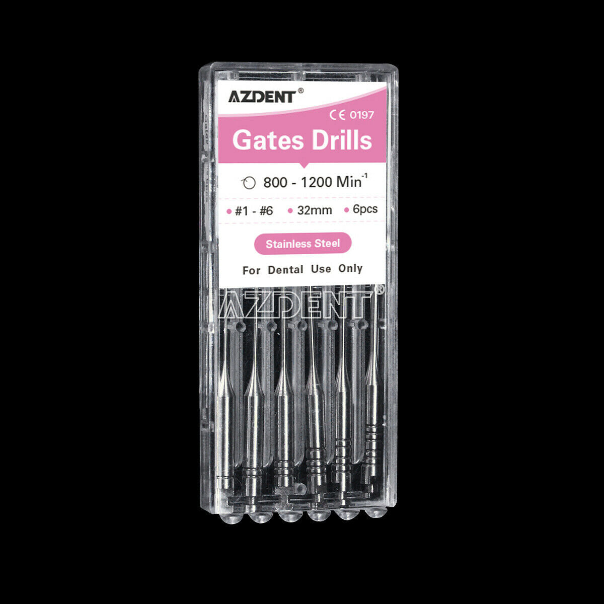 10 Packs Dental Endodontic Gates Glidden Drill Files 32mm #1-6 6Pcs/pack New