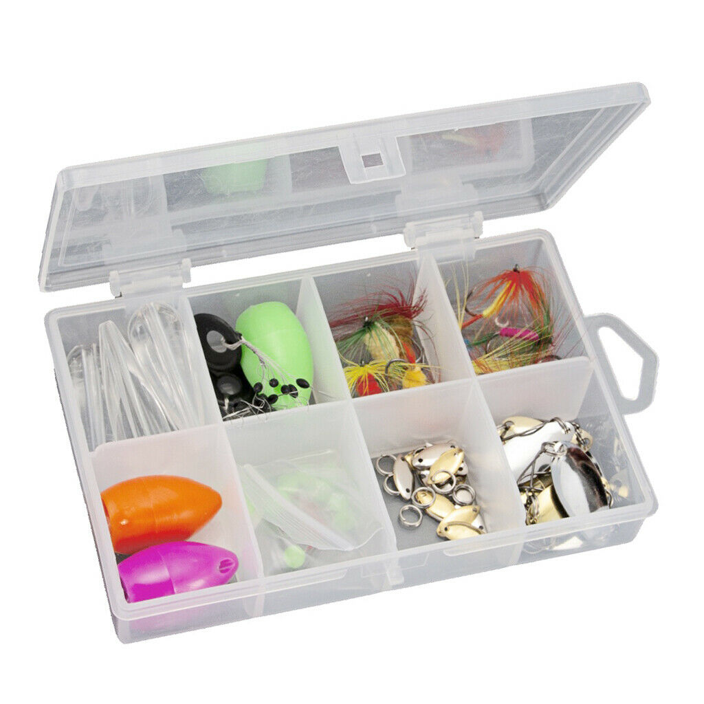 78pcs Fly Fishing Thrower Aid Assorted Fishing Lures Spinners with Box