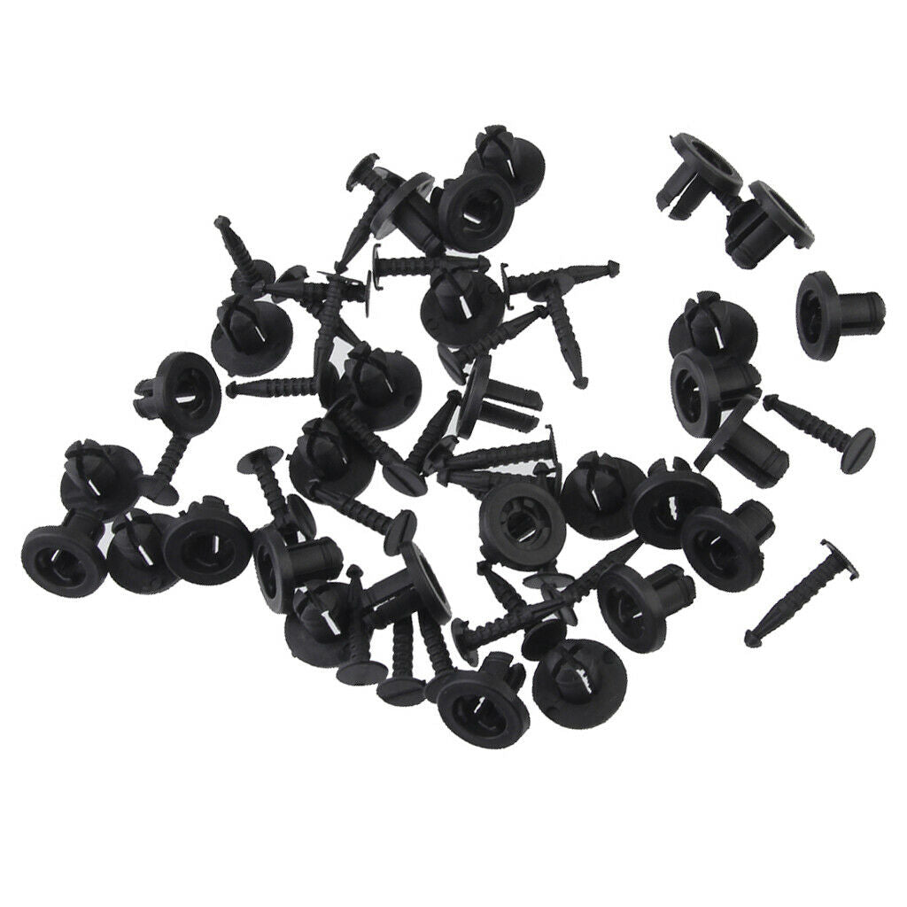 Bumper Rievt Trim Panel Fastener Clips 8-9mm for   Megane Scenic Pack of 30pcs