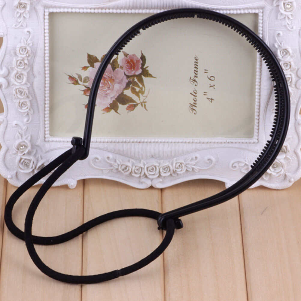 Fashion Women Double Layer Adjustable Head Hair Hoop Elastic HairRopeHairBan_DD
