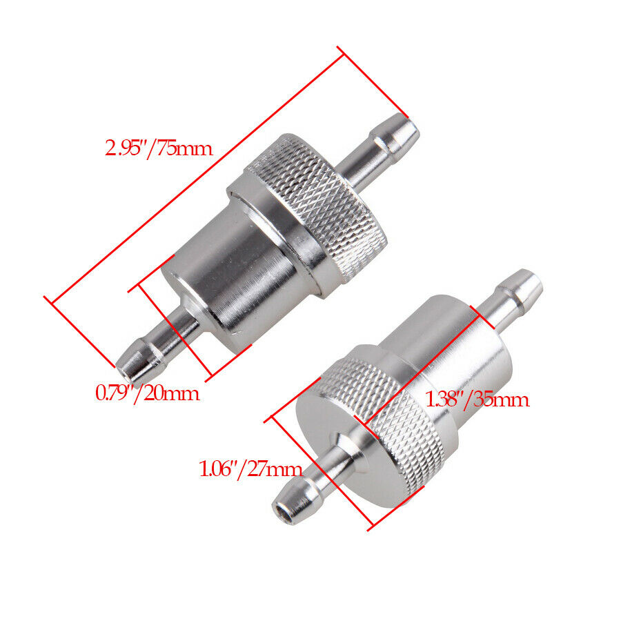 75mm Aluminium Fuel Filter Cleaner Universal For Suzuki DR-Z400E DRZ400S/SM