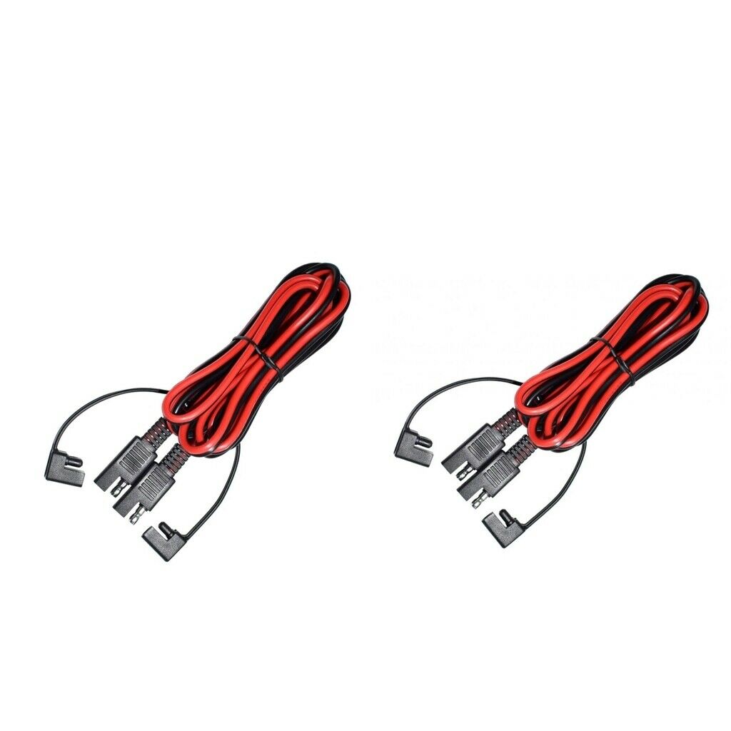 Pair 2m 2Pin SAE-SAE Automotive Connector Cable Cord Wire Quick Disconnect