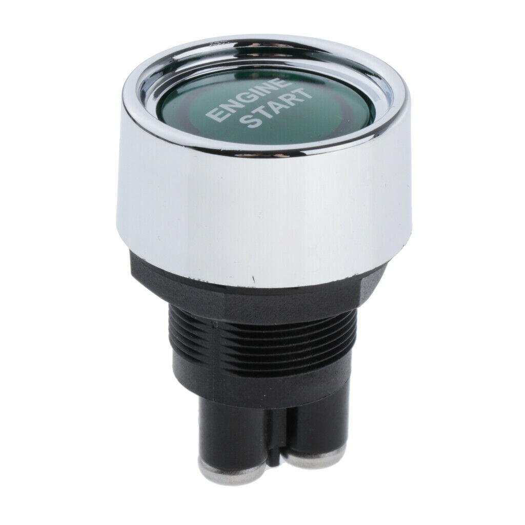 Set of 1 Push Button Ignition Switch Multifunctional DC 12V for Car Green