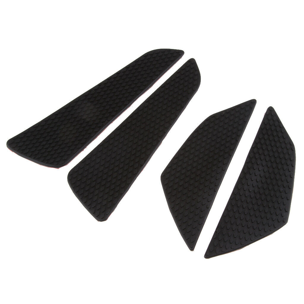 1 Set Black Rubber Fuel Tanks Traction Pads For Suzuki GSXR/GSR 600/750/1000
