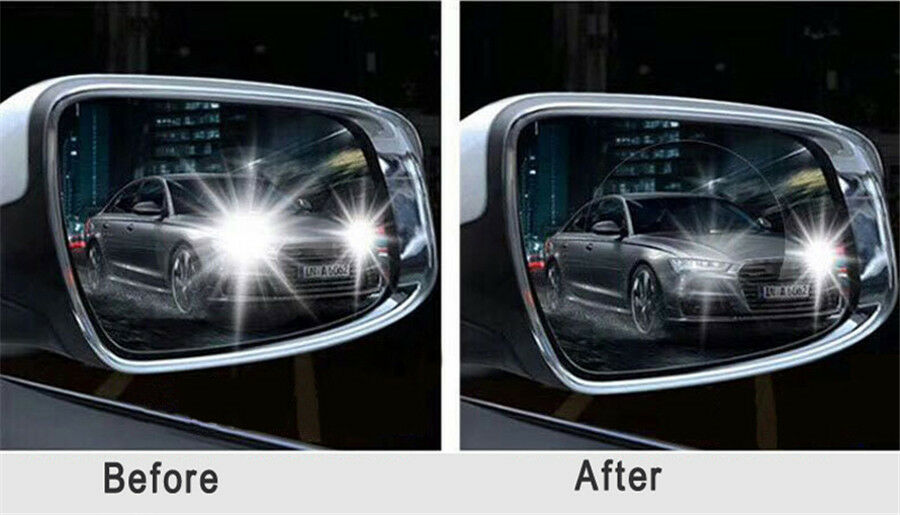 10pc Car Anti Water Mist Film Anti Fog Rainproof Rearview Mirror Protective Film