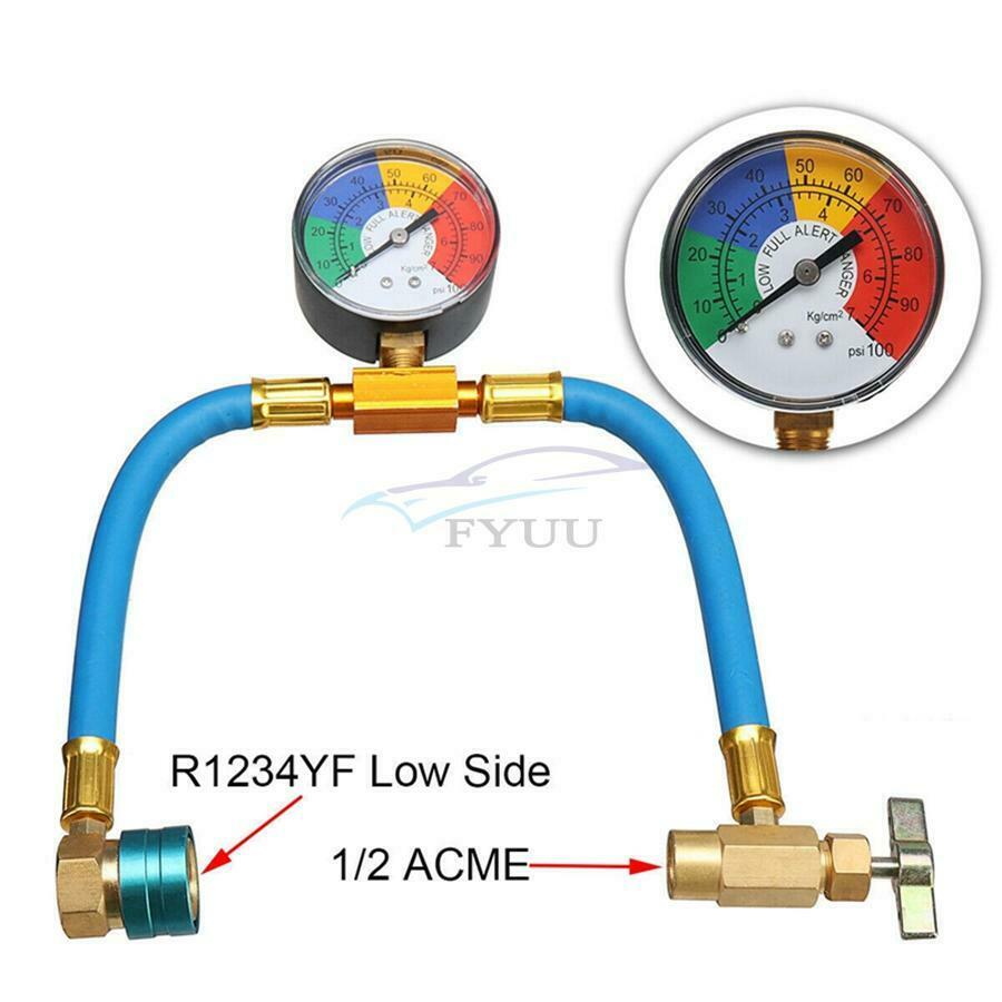 AC Adjustable Self-sealing R1234yf 100Psi Gauge Pressure Hose Filled Refrigerant