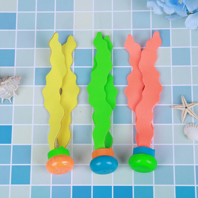 3pcs Children Diving Swimming Colorful Pool Sink Training Diving Seaweed .l8