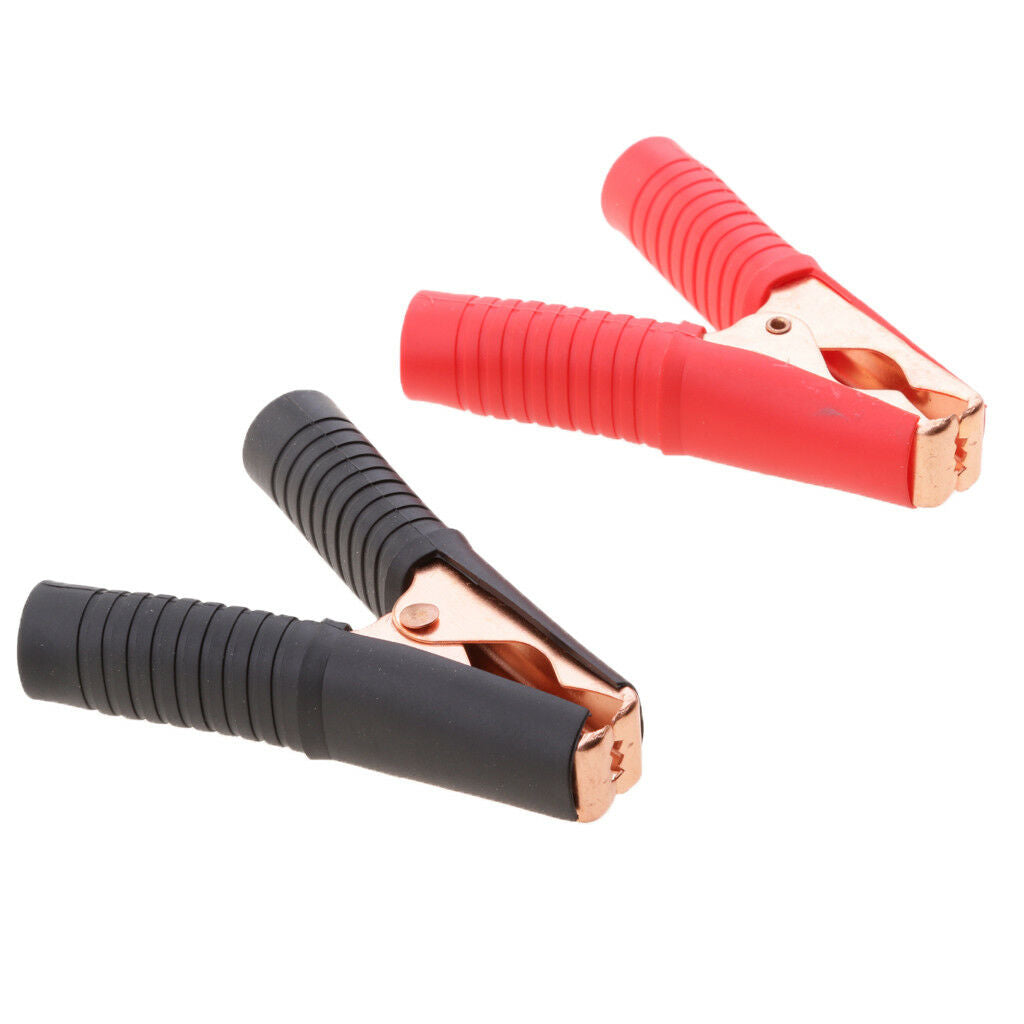 1 Pair Car Battery Test Electrical Jump Starter Lead Cable Alligator Clamps
