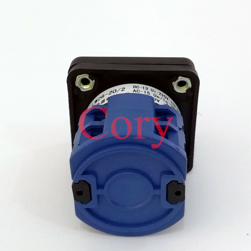 1PC Rotary Selector Changeover Switch 3 position 1-0-2 8 Screw terminal 440V 20A