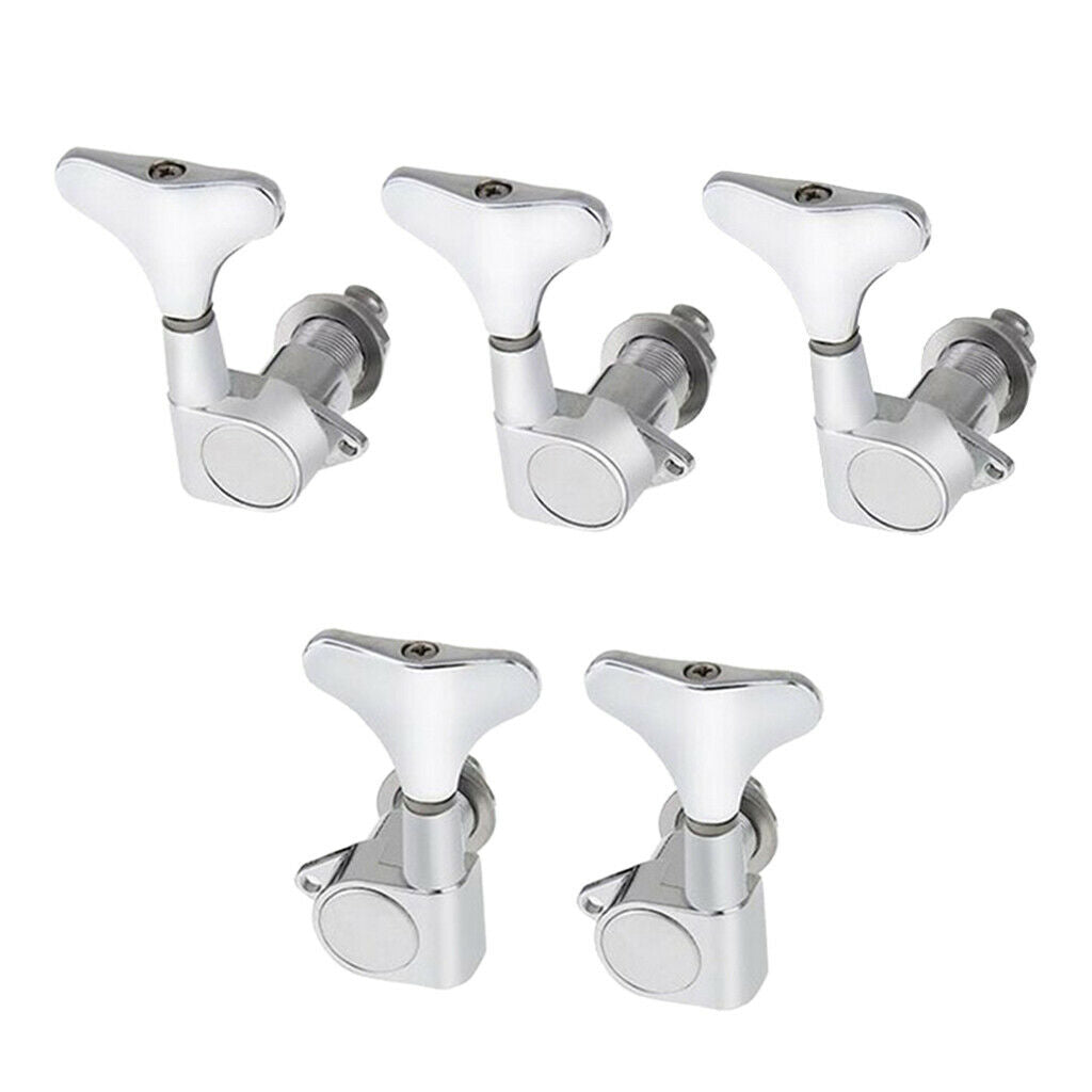 Bass Tuning Pegs Machine Heads Tuners Chrome Keys for Electric Bass 2L3R