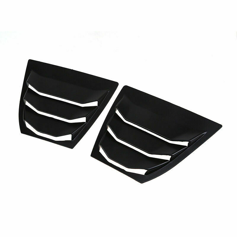 Pair Window Scoop Louvers Cover Matte Black Fits Mazda 3/Axela Sedan 2014-2021