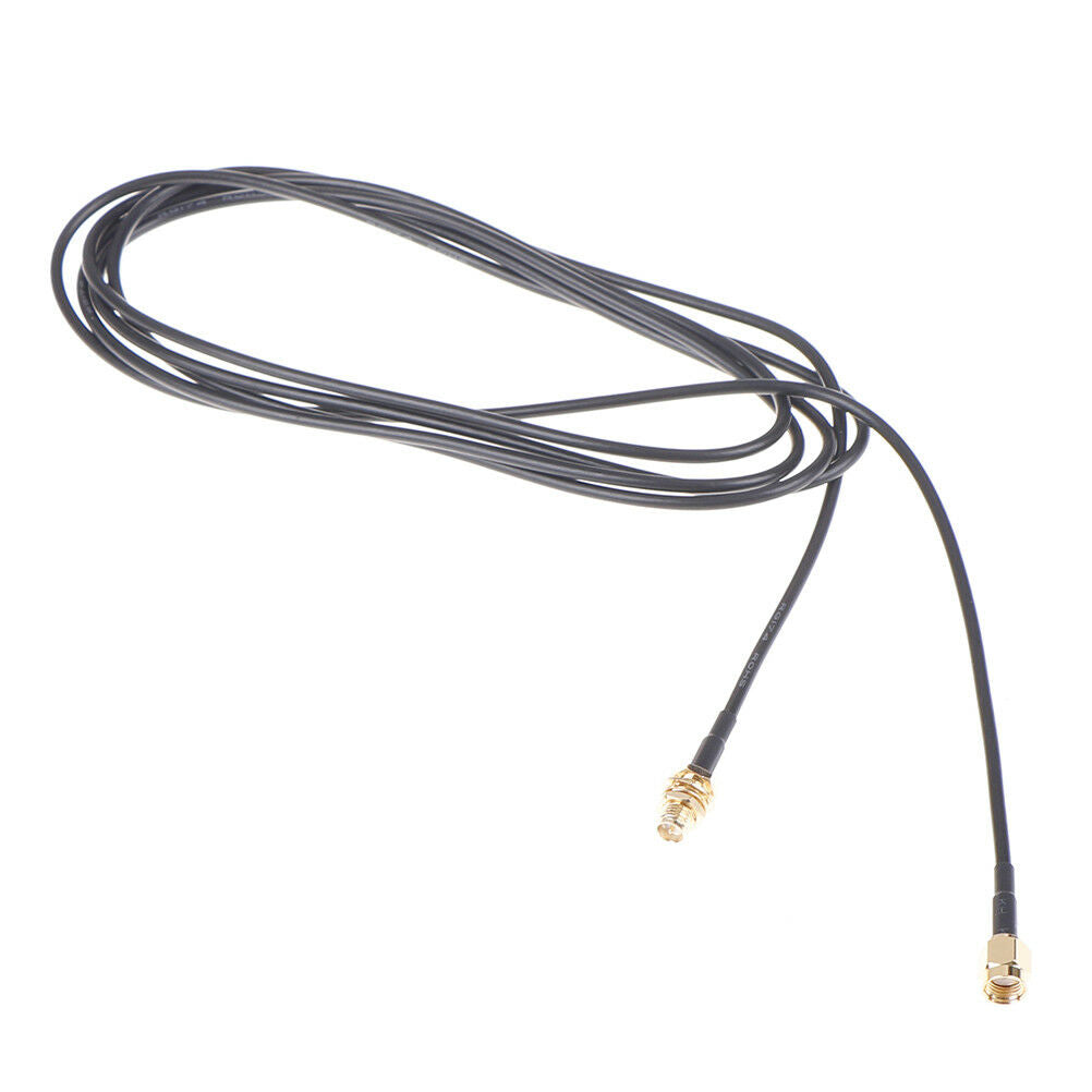 1PC 1m WiFi router antenna extension cable cord RG174 RP-SMA male to femal.l8