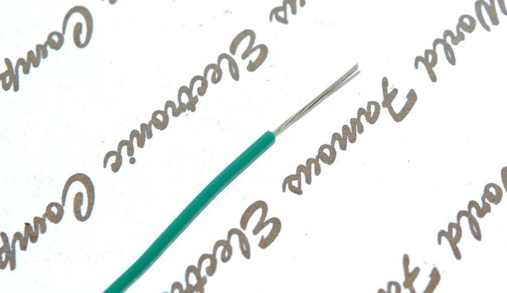 10M - CAROL C2015A.21.06 24AWG 7/32 Hook-Up Wire UL-1007 / UL-1569 Green