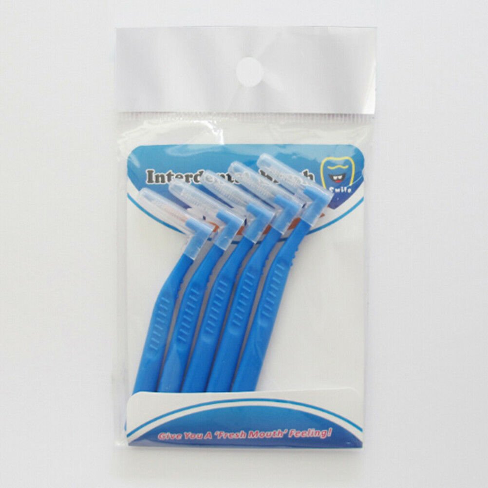 5x L shaped interdental brush toothbrushes soft dental interdental oral car XC