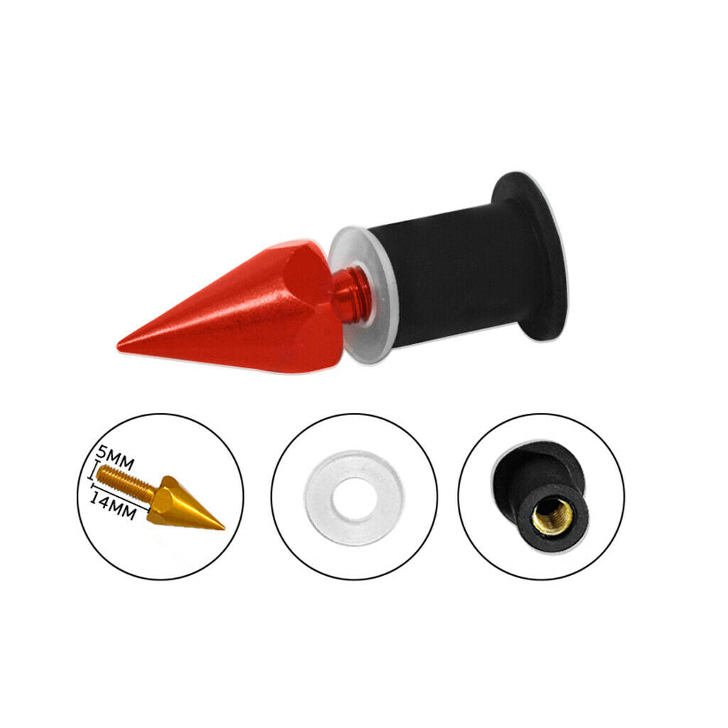 of 10 M5 New Aluminium Alloy Motorcycle Windscreen Bolts Screws Nut Red