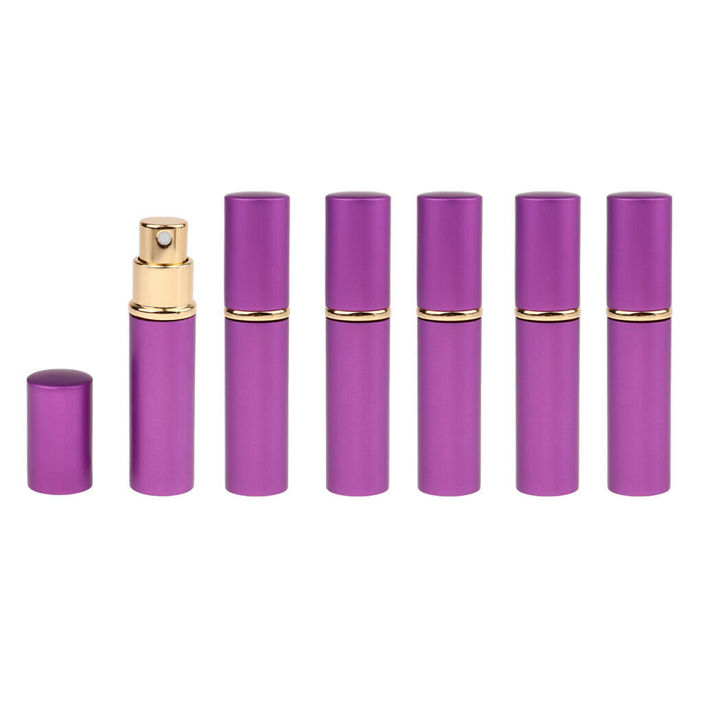 6 Pcs Refillable Spray Bottles  Moisturizing Perfume Toner - Purple, as