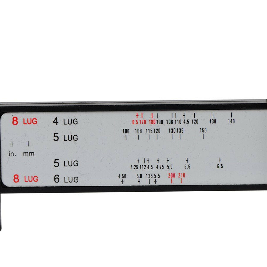 Precise Autos Wheel Tire PCD Bolt Pattern Gauge Rim 4 5 6 8 Lug Measurement Tool