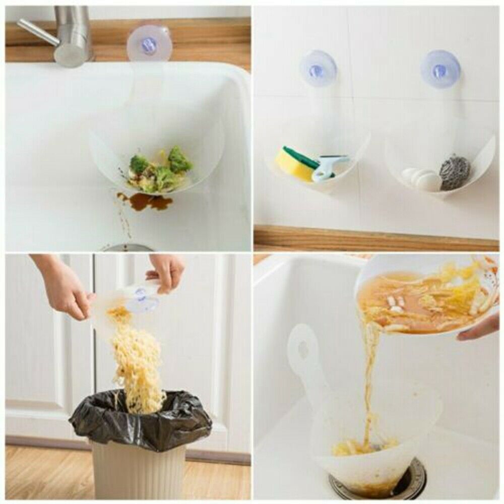 1PCS Kitchen Drain Sink Strainer Filter Food Catcher Anti-Blocking Foldable Tool