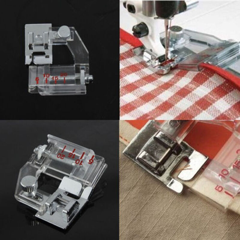 Snap-on Adjustable Bias Binder Foot Brother Singer Janome Sewing MachinALUKA Qx