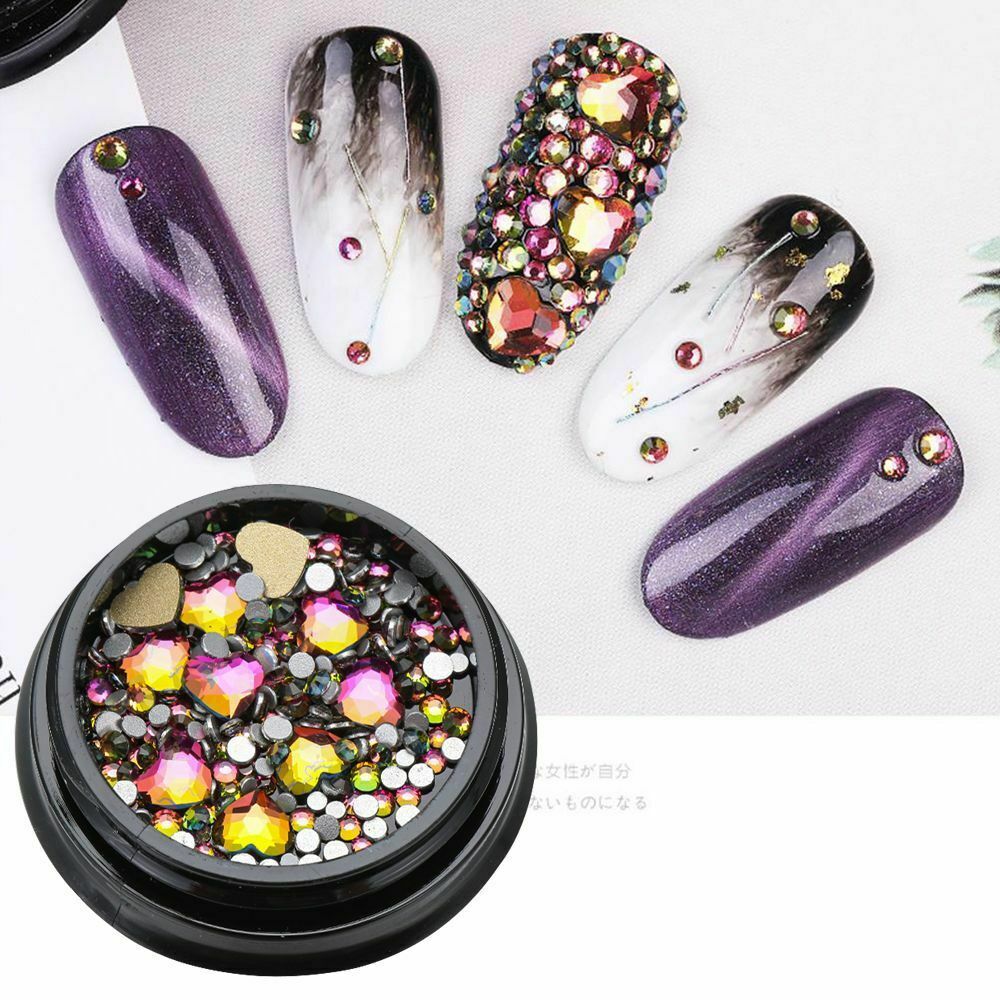 Stone Nail Glitter Sequins Mixed AB Rhinestone Crystal Gems Face Body Adornment