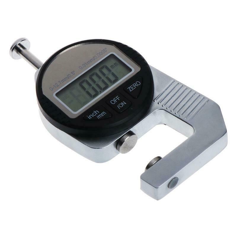 Digital thickness gauge 0-12.7mm/0.01mm 0.5"/0.0005" Electronic measuring tool