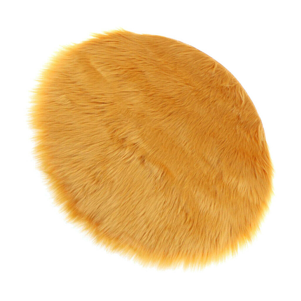 Soft Artificial Sheepskin Stool Seat Pad Cushion Mat Pad Carpet 12inch