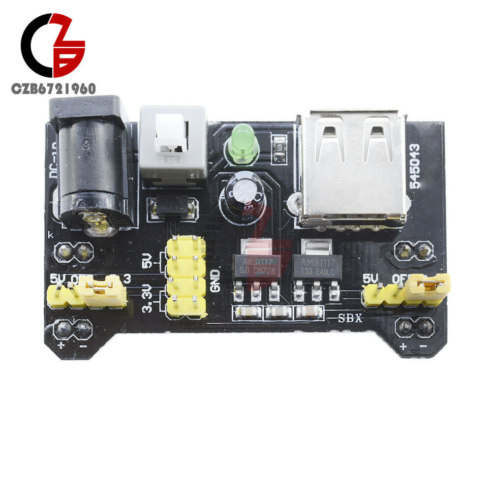 5PCS 3.3V/5V MB102 Breadboard Power Supply Module For Arduino Board