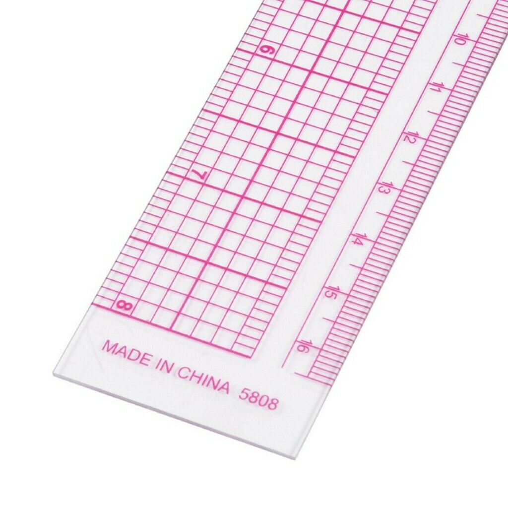 Plastic L-Square Shape Ruler Sewing Measure ruler Professional DIY Tailor Tool