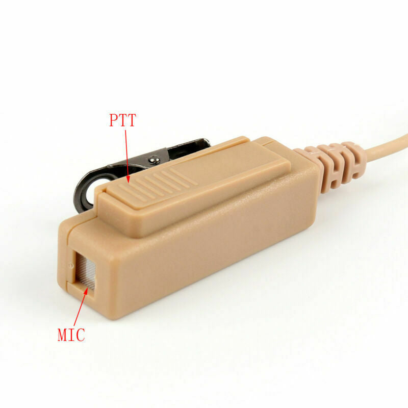 Covert Acoustic Tube Headset PTT Mic For  GP328PlUE GP344 GP688 Radio