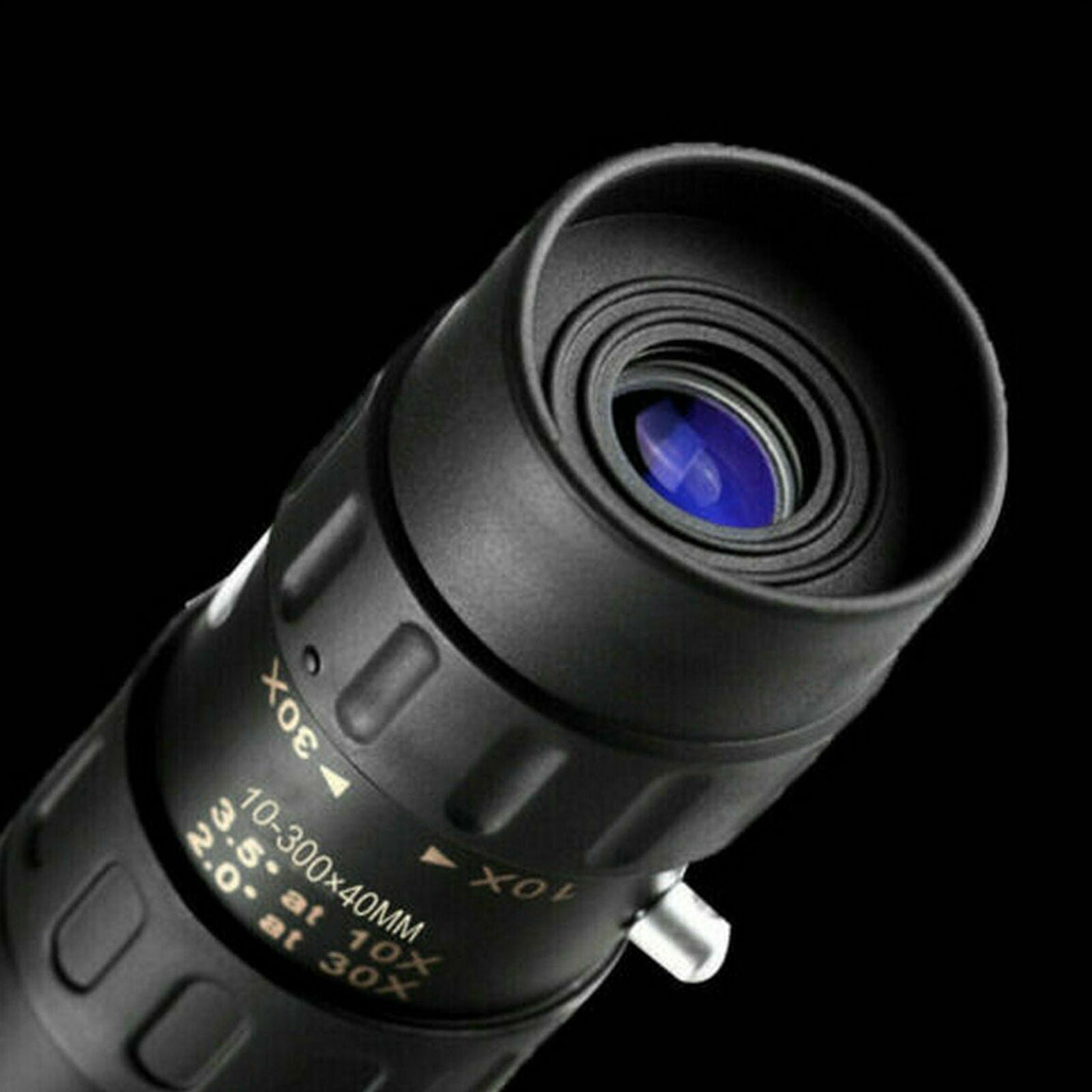 Zoom Monocular Telescope 4K 10-300X40mm Super Telephoto Tripod & Clip Set