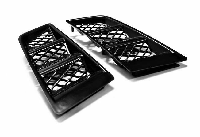 Universal Black ABS RR Type Hood Vents Scoop Bonnet Air Vents Air Flow Vent Duct
