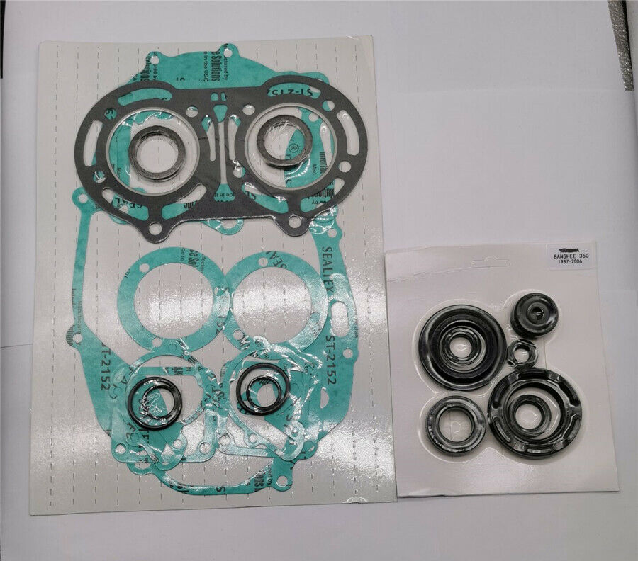 Gasket Top + Bottom Kit w/ Oil Seals Kit For Yamaha Banshee 350 YFZ350 1987-2006