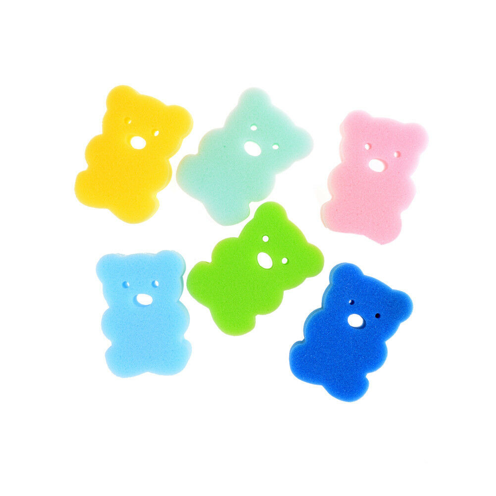 3X Baby Kids Newborn Bath  Brush Soft Pure Cotton Bath Foam Rub Shower Sp.l8