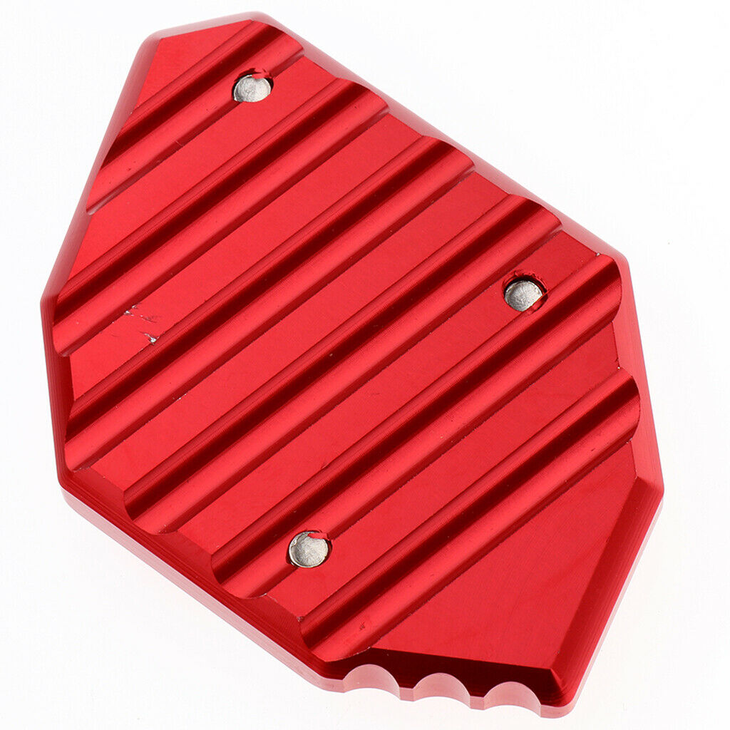 Motorcycle Kickstand Side Stand Extension Plate Pad for Kawasaki NINJA 300 Red