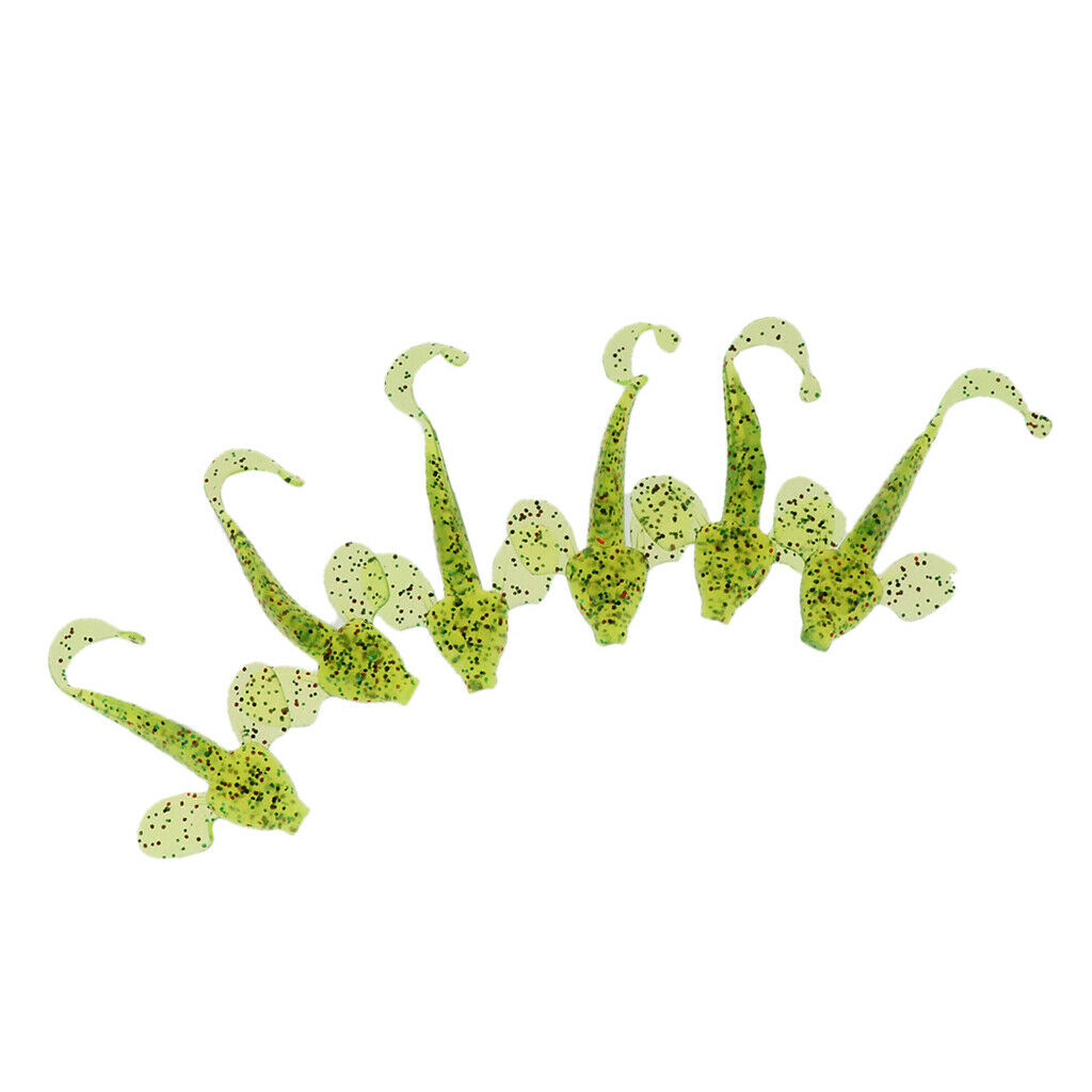 12x Capuchin Soft Artificial Grub Worm Baits Maggots Lures Fishing Tackle Jig