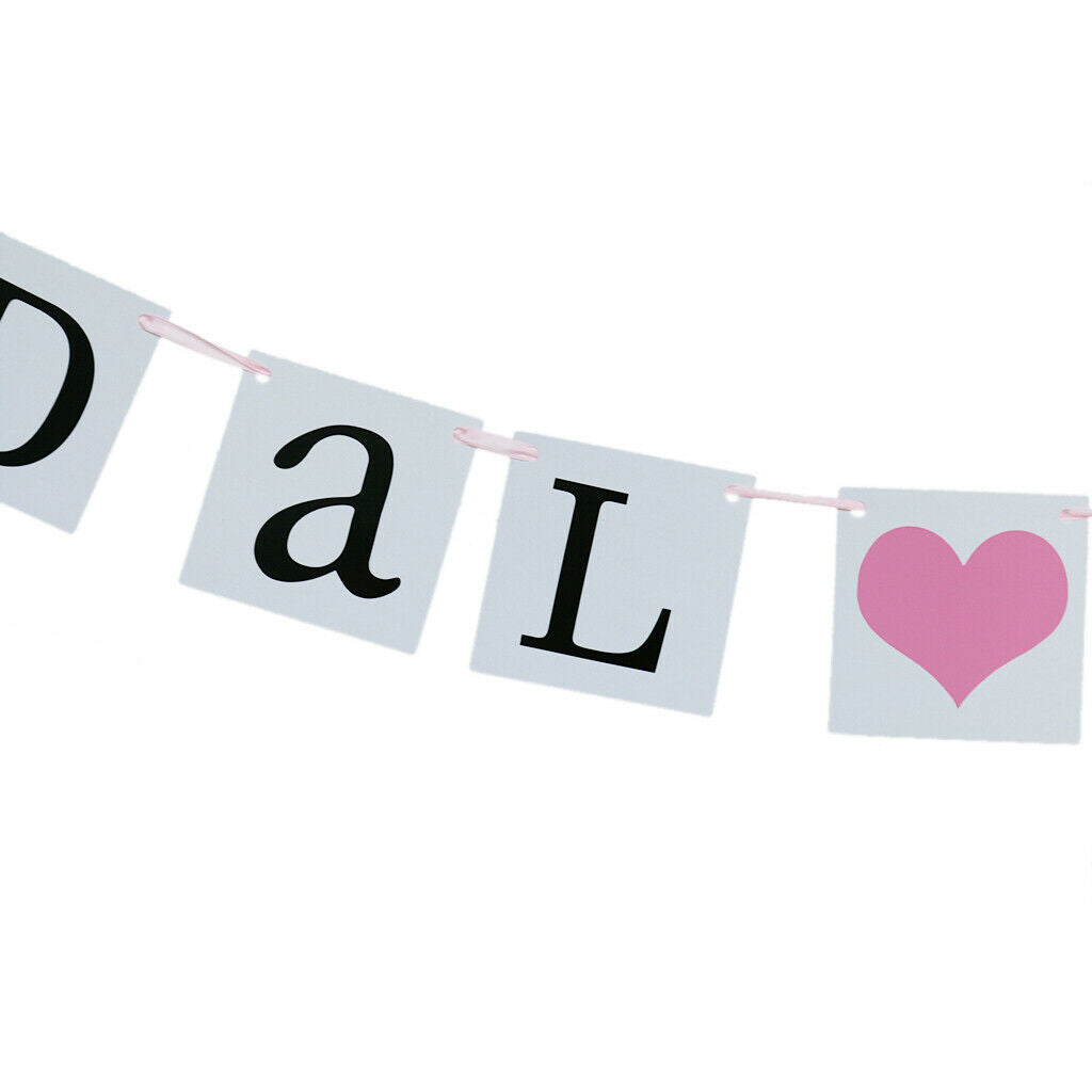 Bridal Shower Paper Bunting Banner Hanging Decoration Photo Booth Prop