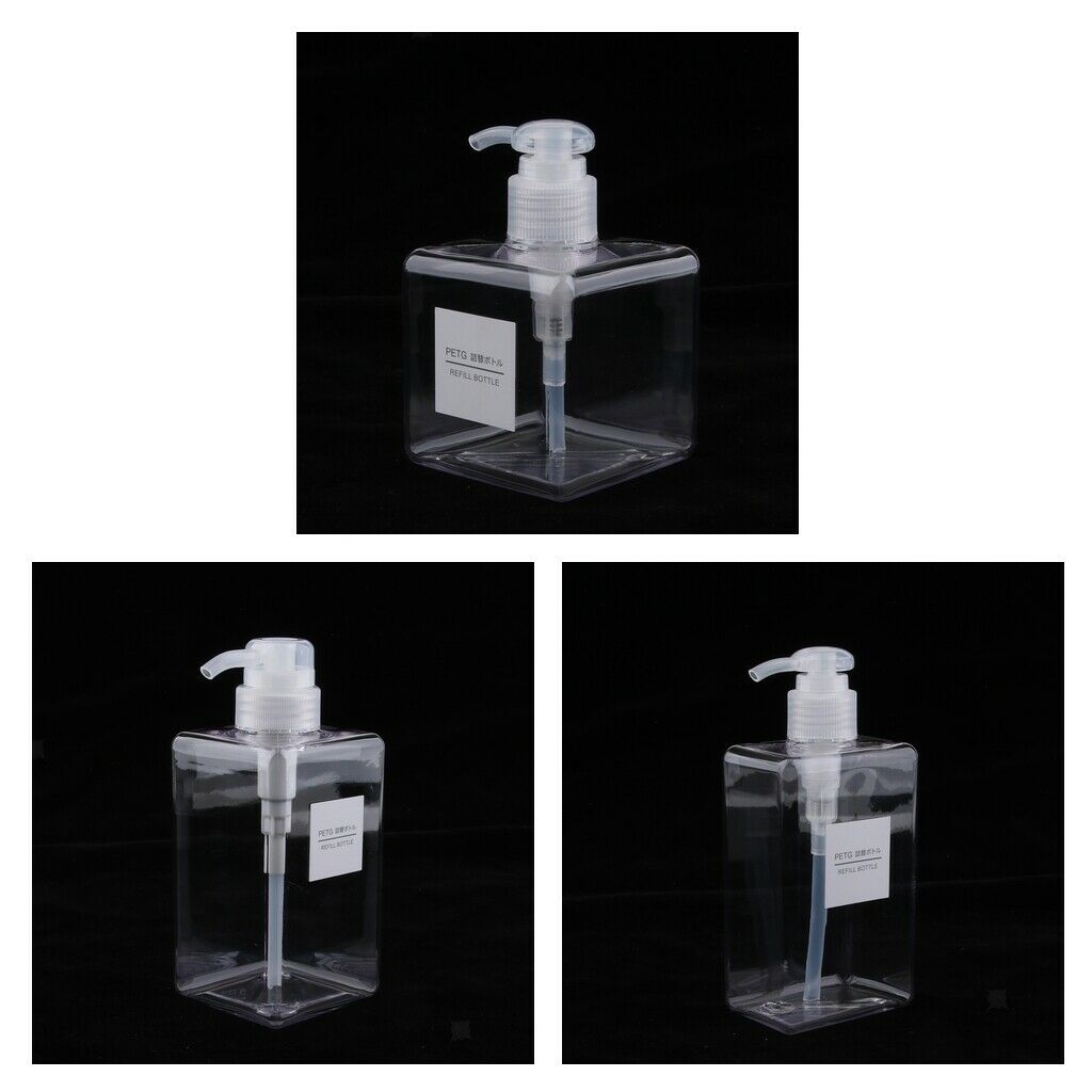 3Pcs 450ml 280ml 250ml Foaming Soap Dispenser PET for Dish Soap Shampoo