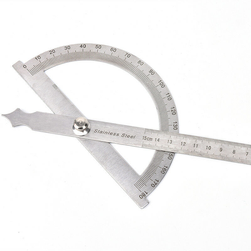 180 Degree protractor finder stainless steel rotary angle ruler measuring too SJ