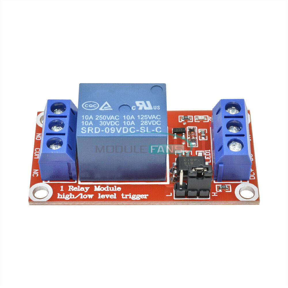 DC 9V 1-CH Channel Optocoupler Driver Shielded High Low Level Relay Module