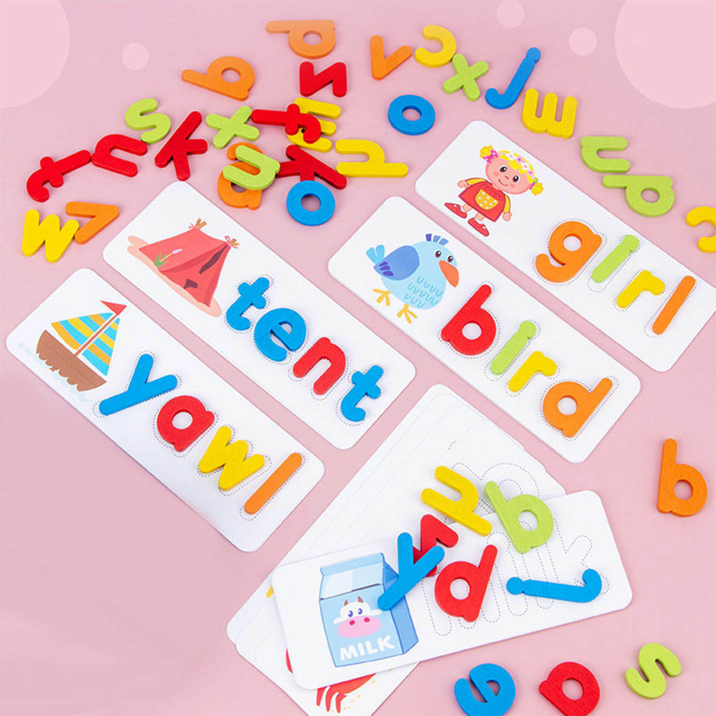 Spelling Word Puzzle Game Recognition Alphabet Abc Letter for Activities