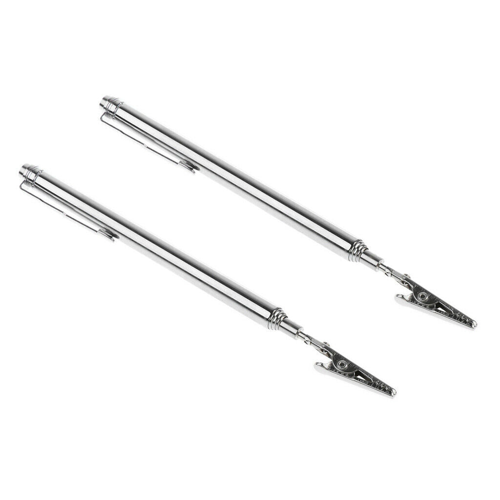 2Pcs Telescoping Alligator Clip Portable Handy Pocket Pocket Mechanic Tools